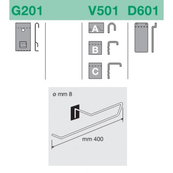 Suport pantaloni frontal G201-V501-D601